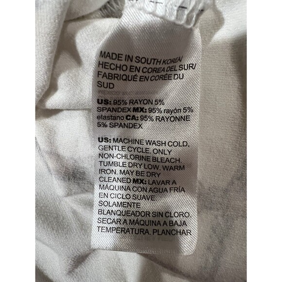 Women’s Chico’s Chicos Top White Chain Tassels Long Sleeve Blouse Large/2/12 - Picture 5 of 6